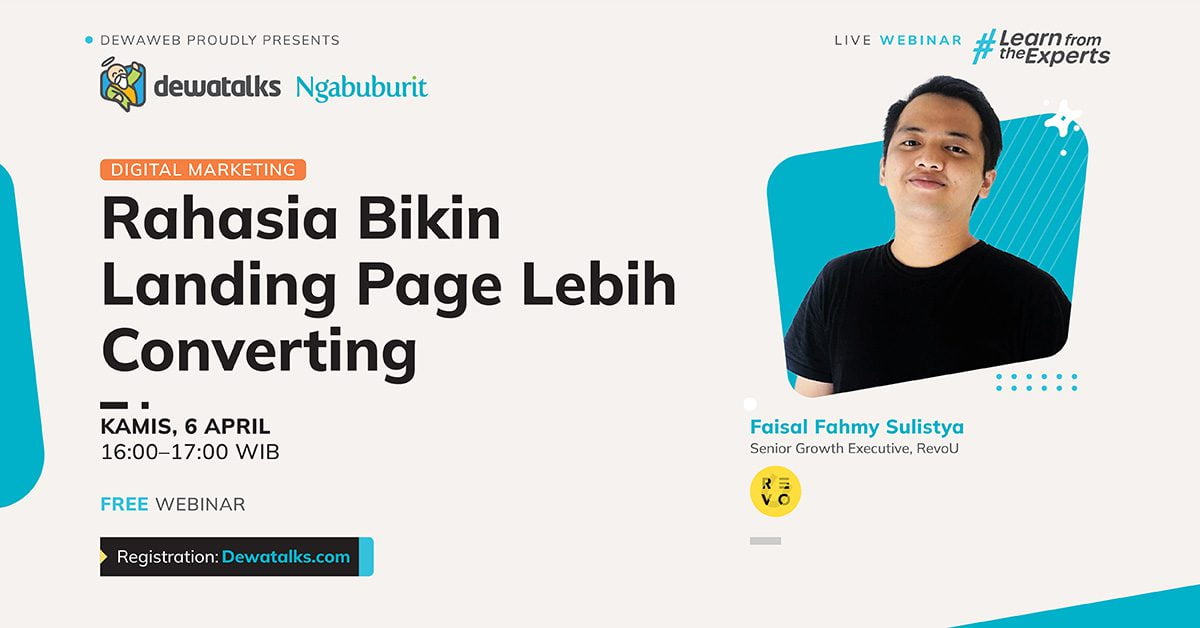 Dewatalks Webinar: Rahasia Bikin Landing Page Lebih Converting