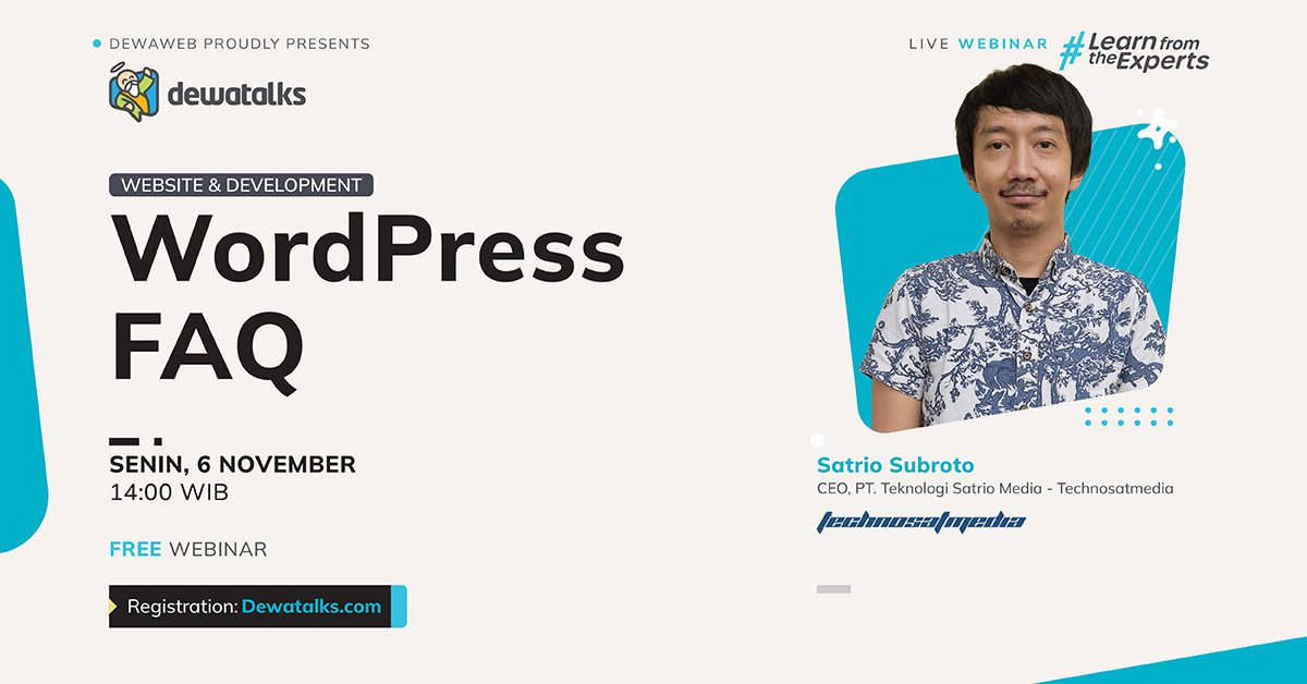 Dewatalks Webinar: WordPress FAQ