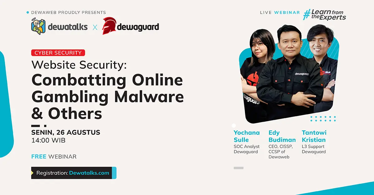 Dewatalks Webinar: Website Security: Combating "Slot Gacor & Other Malware"Dewatalks Webinar: Website Security: Combating Online Gambling Malware & Others