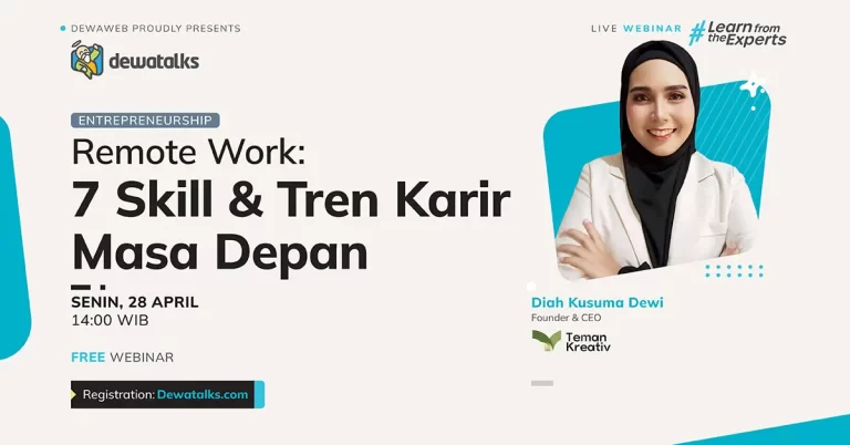 Dewatalks Webinar: Remote Work: 7 Skill & Tren Karir Masa Depan