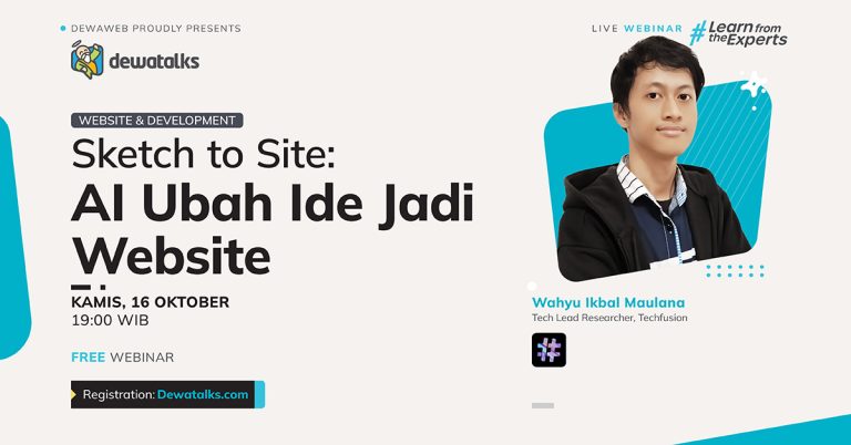 Dewatalks Webinar: Sketch to Site: AI Ubah Ide Jadi Website